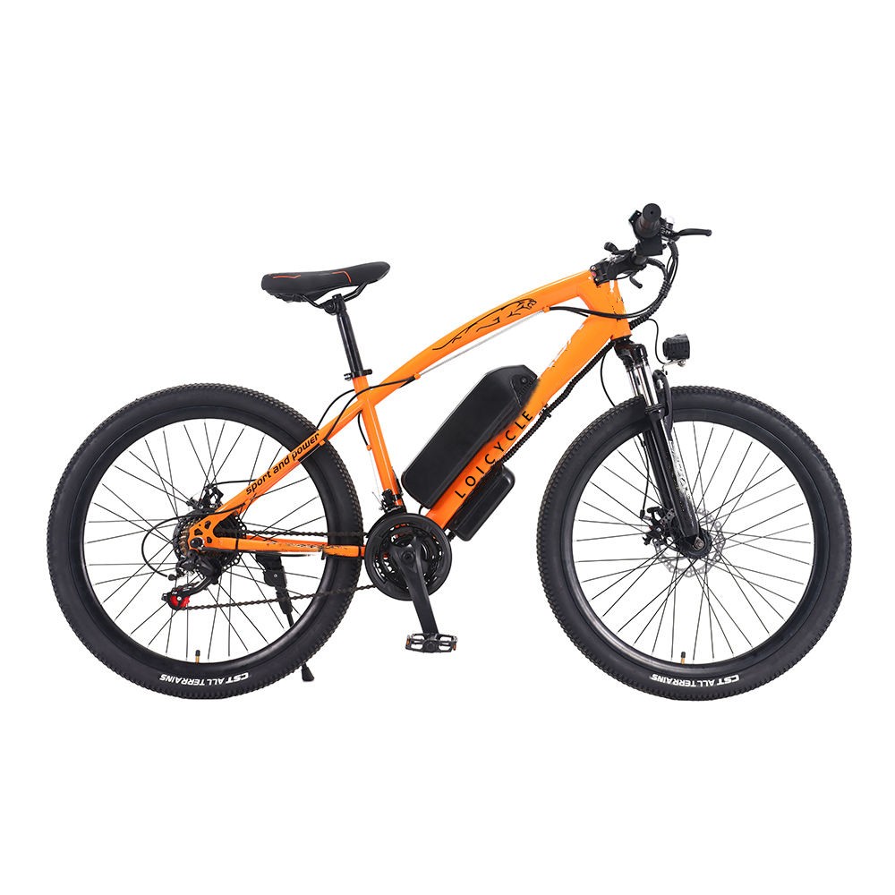 Carbon Steel 26 Inch 21 Speed 36v 350w motor 48v Battery Electric Mountain Bicycle For Sale LOICYCLE