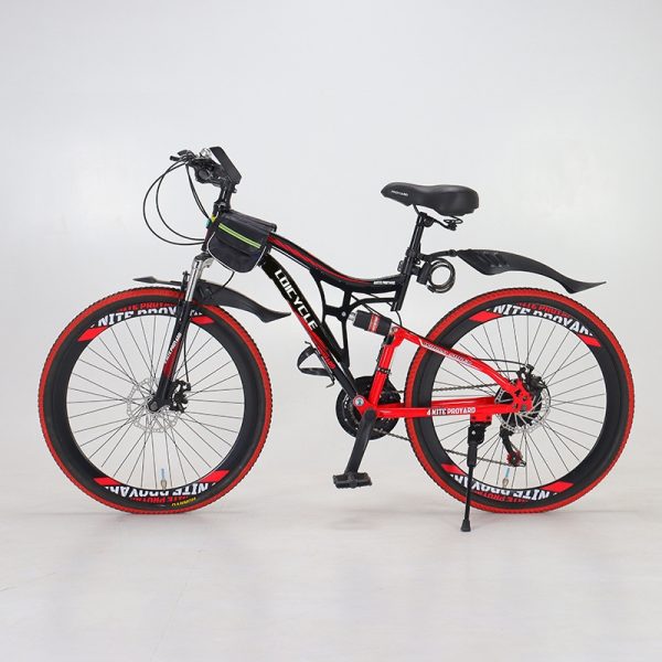 loicycle Steel 26 Inch 21 Speed dualsuspension Full Suspension Enduro Mountain Bike